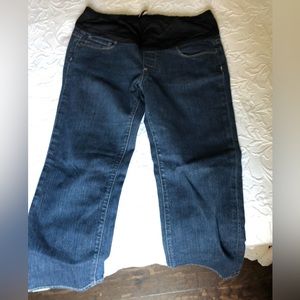 Paige maternity jeans under bump cropped 29